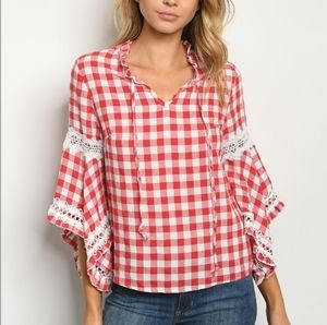 🆕️Checkered Blouse